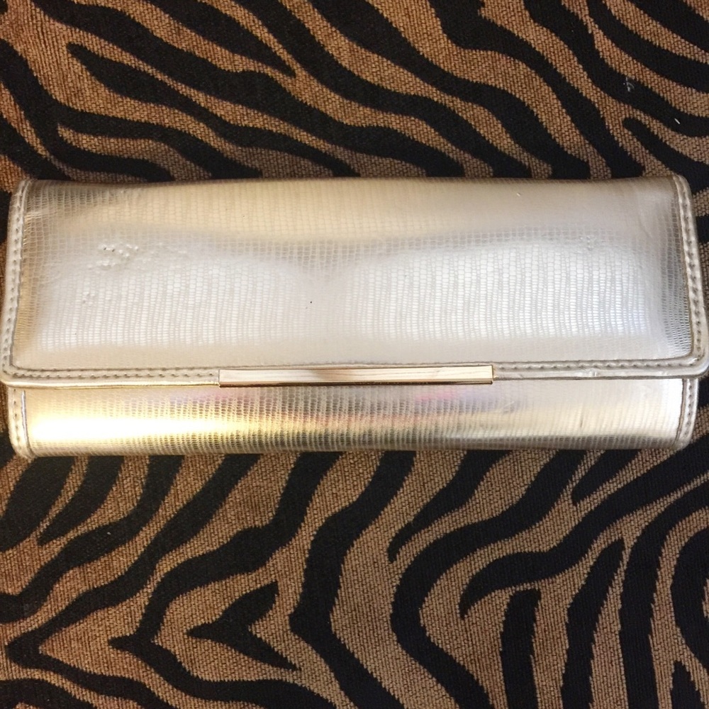 ALDO gold prom clutch purse